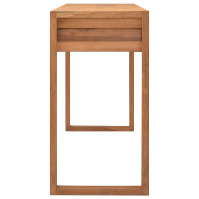 vidaXL Biurko z 2 szufladami, 120x40x75 cm, lite drewno tekowe