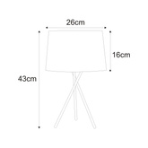 Lampka stołowa K-4352 z serii REMI BLACK KAJA