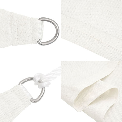 Żagiel przeciwsłoneczny, 160 g/m?, biały, 4x7 m, HDPE