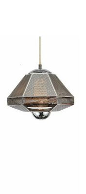 Designerska geometryczna Lampa wisząca ETCHi – CHROME E27 AD306