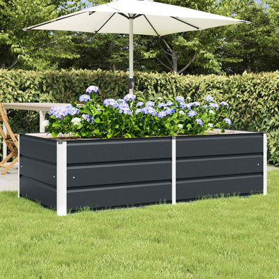 Donica Antracyt 160 x 80 x 45 cm Stal