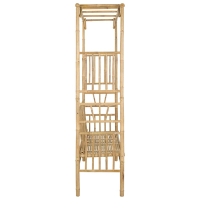 Łuk ogrodowy z ławką 115 x 50 x 205 cm Bambus