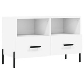 vidaXL Szafka pod TV, biała, 80x36x50 cm, materiał drewnopochodny