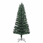 Sztuczna choinka z 300 diodami LED Zielony 240 cm PVC
