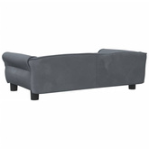 vidaXL Legowisko dla psa, ciemnoszare, 95x55x30 cm, aksamitne