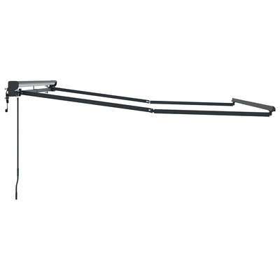 Rama markizy Z regulacją Antracyt 3 x 2,5 m Stal
