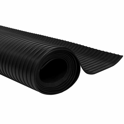Maty podłogowe Czarny 1 x 5 m Guma