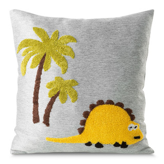 Poszewka Dino srebrna 45x45