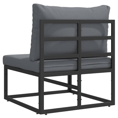 Meble Ogrodowe Metal Czarny i antracyt 70 x 71,5 x 71 cm