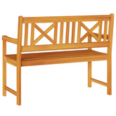 Ławka ogrodowa 110 x 56 x 90 cm Lite Drewno Akacji naturalny