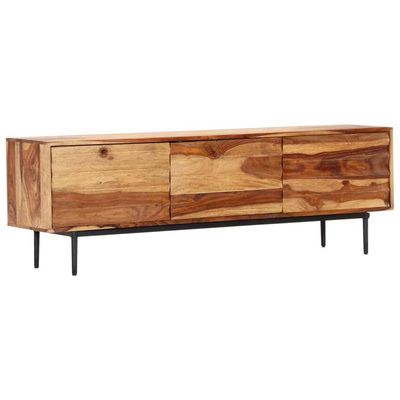 vidaXL Szafka pod TV, 140x30x45 cm, lite drewno sheesham
