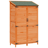 Shed ogrodowy brązowy 106,5 x 56 x 176 cm Drewno Świerkowe
