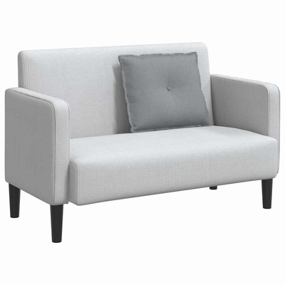 Poduszka na plecy Jasnoszary 60 x 19 x 50 cm tkanina