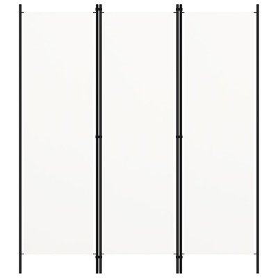 Parawan 3-panelowy, biały, 150 x 180 cm