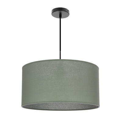 SHANTI lampa wisząca czarny 1x40 E27 abażur miętowy  31-38654