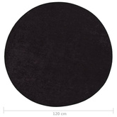 vidaXL Dywan z możliwością prania, 120 cm, antracyt, antypoślizgowy