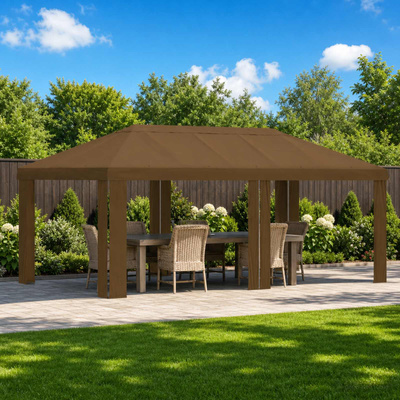Pokrycie altany 6 x 3 m Ciemnoszary Poliester 190 gsm