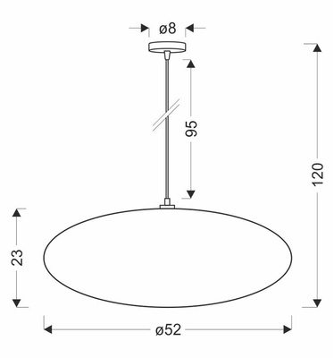 Lampa wisząca CAFEE' skandynawska z abażurem beżowym frappe 52 cm - minimalistyczne oświetlenie sufitowe w stylu japandi E27