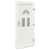 Drzwi Frontowe 98 x 208 cm PVC antracytowy