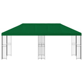 Altana z bokami 6 x 3 m zielony Poliester i Stal 190