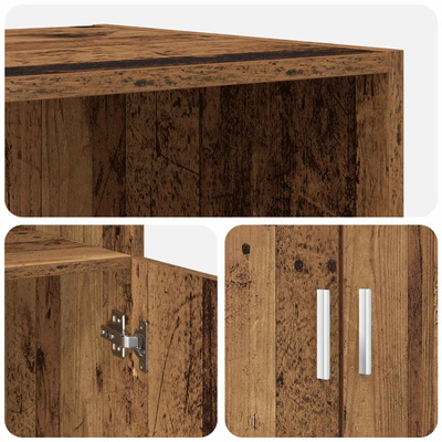 Highboard Stare drewno 70 x 42,5 x 185 cm Drewno inżynieryjne