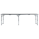 vidaXL Składany stolik turystyczny, aluminiowy, 240 x 60 cm