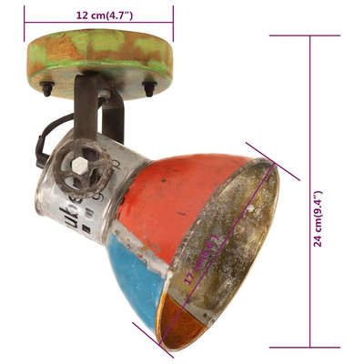 Industrialne lampy ścienne/sufitowe, 2 szt, 17x24 cm, E27