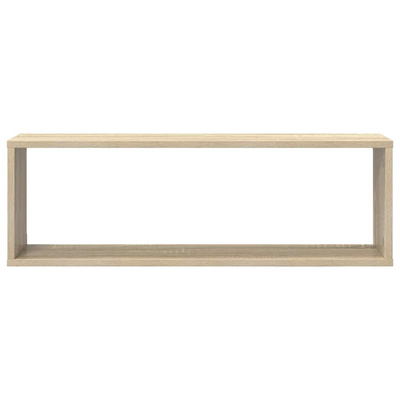 vidaXL Półki ścienne kostki, 2 szt., dąb sonoma, 80x15x26,5 cm
