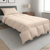 Zestaw kołder 2 szt. 140 x 200 cm Zima 350 gsm Beżowy