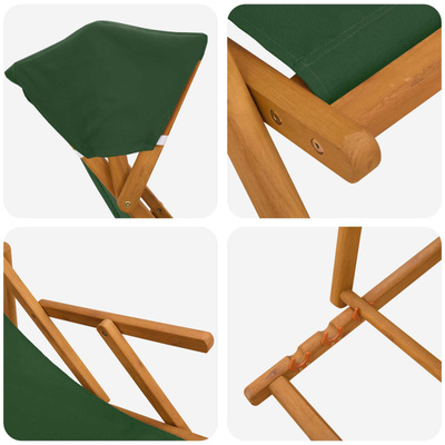Fotel ogrodowy 2 pcs 3 Pozycja Lite Drewno Eukaliptusowe