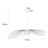 Lampa wisząca KP-21 ŻÓŁTY z serii KAPELUSZ