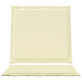 Poduszki na Siedzisko i Oparcie 4 pcs kremowy 47 x 45 x 2 cm