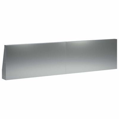 Mur oporowy 4 szt. 80 x 12 x 40 cm Stal ocynkowana srebrny