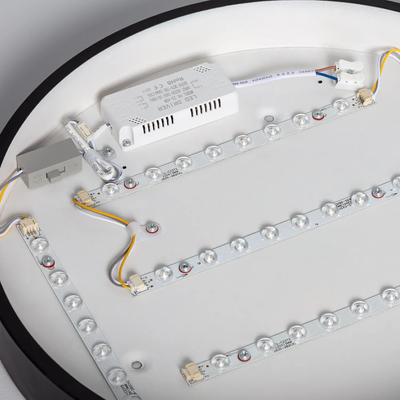 Plafon LED 31W Okrągły Czarny 40cm 3 Barwy Świecenia CCT Abruzzo Fabbri