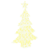 Choinka z 100 diodami LED Ciepła biel 120 cm Akryl