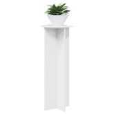 Stojak na rośliny 2 pcs Biały wysoki połysk ?40 x 100 cm