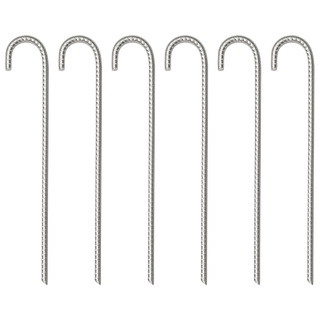 Śledzie do namiotu, 6 szt., 37 cm, Ø10 mm, stal galwanizowana