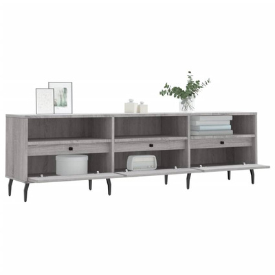 Szafka pod TV, szary dąb sonoma, 150x30x44,5 cm vidaXL