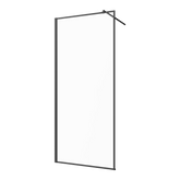 Kabina walk-in ii 90x200cm ramka 8mm shiny-glass czarny AK-32-198-S Invena