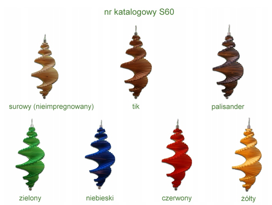 Świderek wiatrak ogrodowy 60cm S60T
