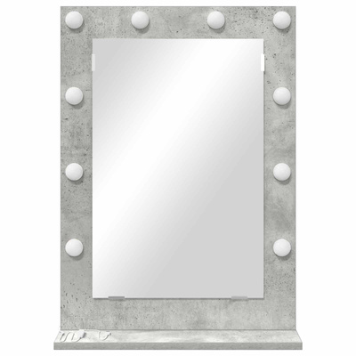 Lustro toaletowe Prostokątny Betonowy szary 70 x 50 x 18 cm