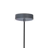 Lampa wisząca tuba Tucson szara pojedyncza GU10 metalowa