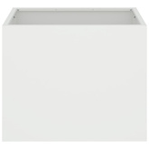 Doniczka ogrodowa Biały 50 x 32 x 40 cm Stal zimnogięta