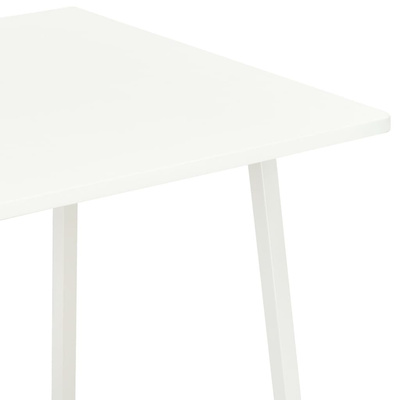 vidaXL Biurko z regałem, białe, 102x50x117 cm
