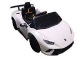 Auto na akumulator Lamborghini Huracan Pilot Światła LED MP3 Białe