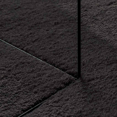 Dywan HUARTE Czarny 160 x 230 cm Poliester