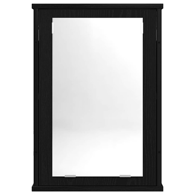 Szafka łazienkowa z lustrem, czarny dąb, 42x12x60 cm
