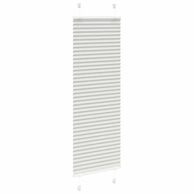 Roleta plisowana jasnoszara 45x100 cm Szerokość tkaniny 44,4 cm