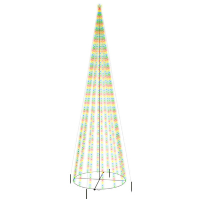 vidaXL Choinka stożkowa, 1134 kolorowych diod LED, 230x800 cm