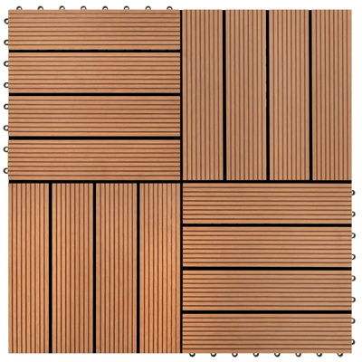 Płytka Tarasowa 11 pcs brązowy 30 x 30 cm